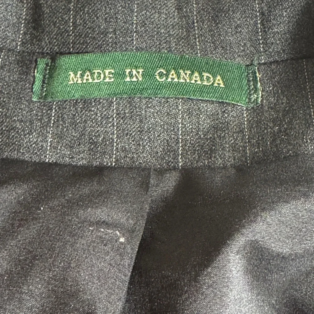 Lauren Ralph Lauren Mens Grey Pinstripe Wool Blazer Sport Coat 47R Canada